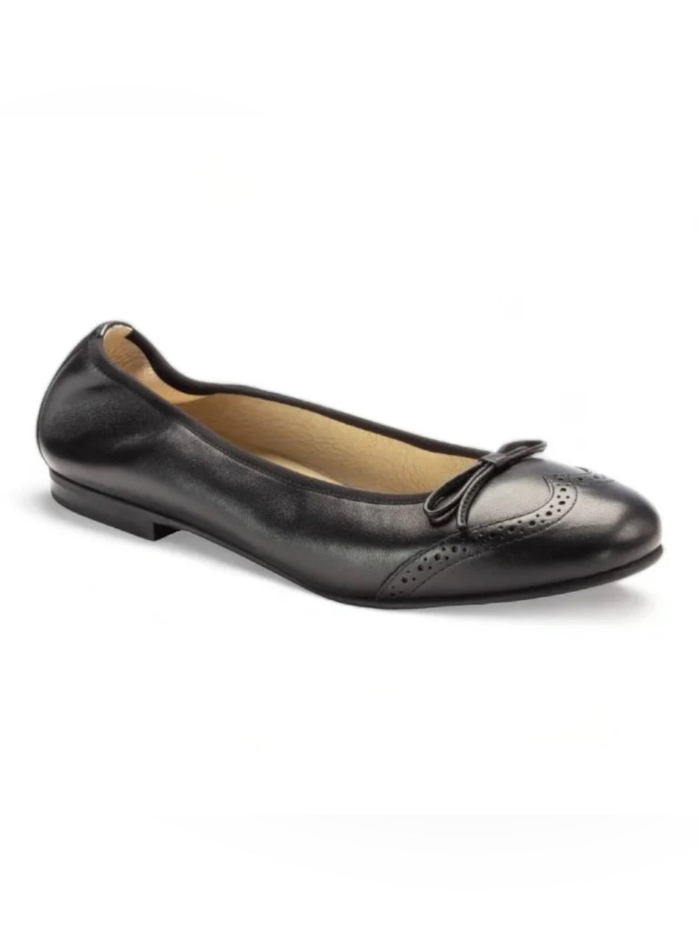 London Kids Leather Bow Shoes